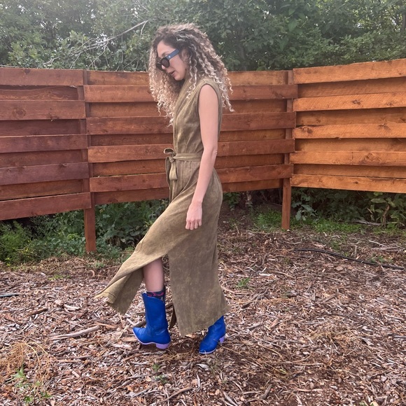 OSLKEN KIMONO DRESS – Organic Fabric - Tie Dye - Picture 4 of 9